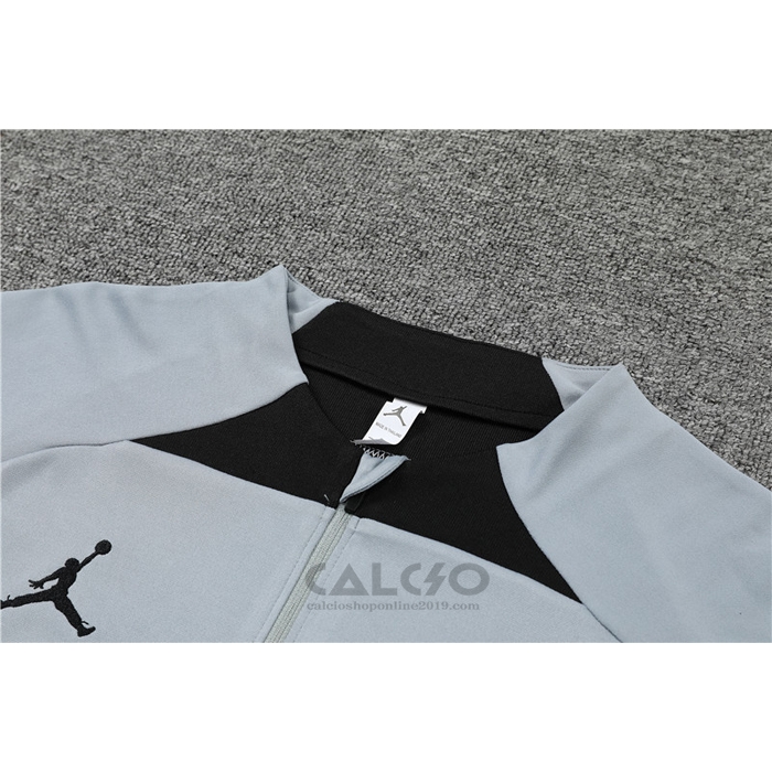 Tuta da Track di Felpa Paris Saint-Germain Jordan 2022-2023 Grigio